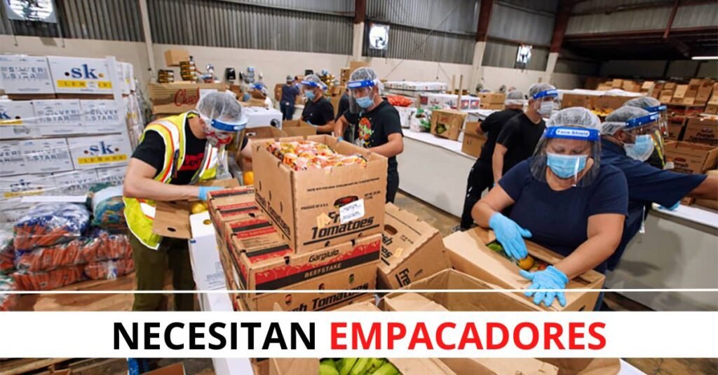 Se busca personal para trabajar como EMPACADORES de diversos productos